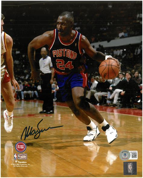 Mark Aguirre Autographed Detroit Pistons 8x10 Photo 1 Detroit City