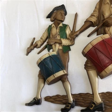 sexton wall decor vintage sexton large metal wall hanging fife drum poshmark