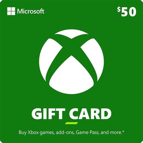 Microsoft Xbox 50 Digital T Card Digital Digital Item Best Buy