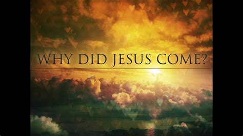 When the time comes chilldren of indigo. Why Did Jesus Come? - YouTube