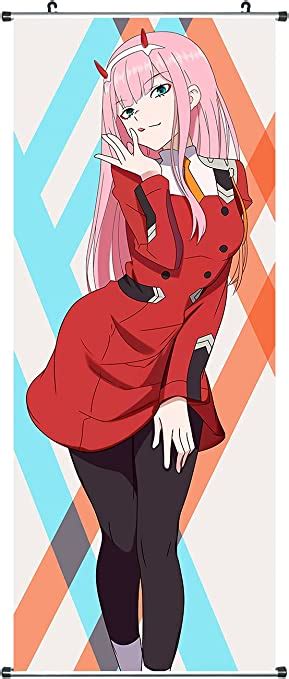 Anime Scroll Poster For Zero Two Fabric Prints 100 Cm X