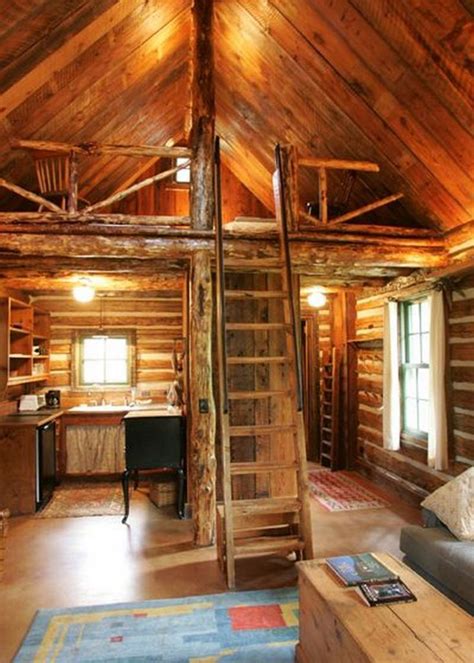 Rustic Little House On Prairie Cabin Cabin Loft Cabin Interior