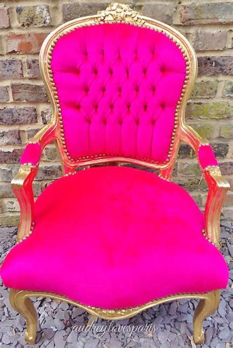 Creates The Perfect Princess Accent In 2019 Pink Furniture Hot Pink