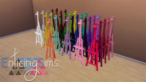 My Sims 4 Blog Easel Recolors By Enticingsims
