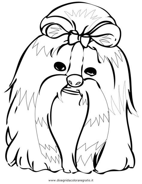 They get the loving personality of the shih tzu without all the maintenance that is required. Disegno shih_tzu animali da colorare.
