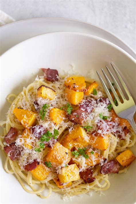 Pasta With Roasted Butternut Squash Food Banjo