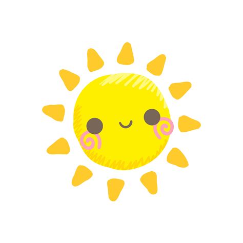 Cute Smile Sun Vector 465688 Vector Art At Vecteezy