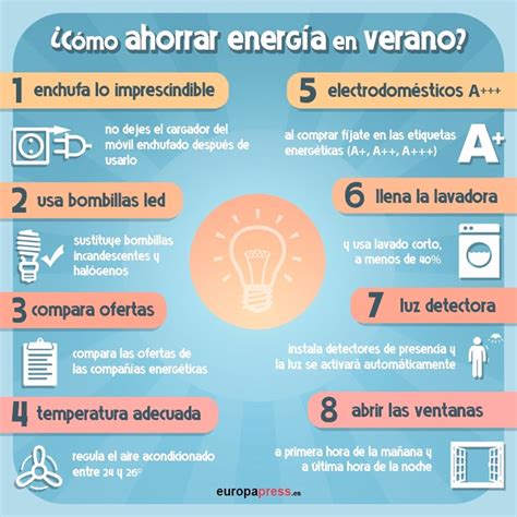 8 Consejos Para Ahorrar Energía