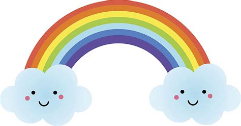 Clouds And Rainbow Artoon Noredspace