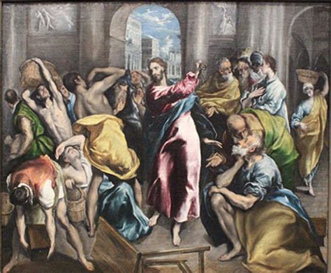 Expulsión de los mercaderes del templo de El Greco La guía de Historia del Arte
