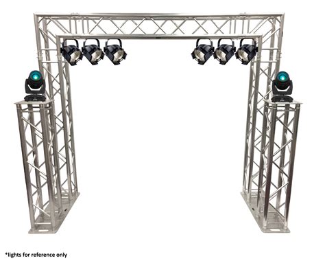 Complete 10ft Square Aluminum Double Truss Goal Post Lighting System D