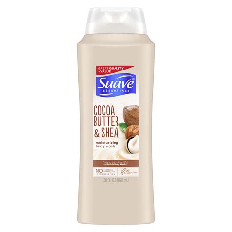 Suave Essentials Body Wash Creamy Cocoa Butter And Shea 28 Oz Walmart