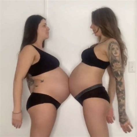 Pregnant Sisters Bumping Bellies Video Go Viral Good Morning America