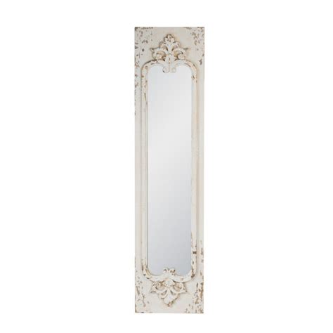 Find new mirrors for your home at joss & main. A&B Home Elegant Distressed White Finish Mirror | Wood ...