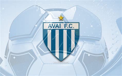 Télécharger Logo Brillant Avai Fc 4k Fond De Football Bleu Série A