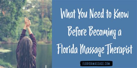 Ms and phd in art therapy. So You Want to Be a Florida Massage Therapist ...