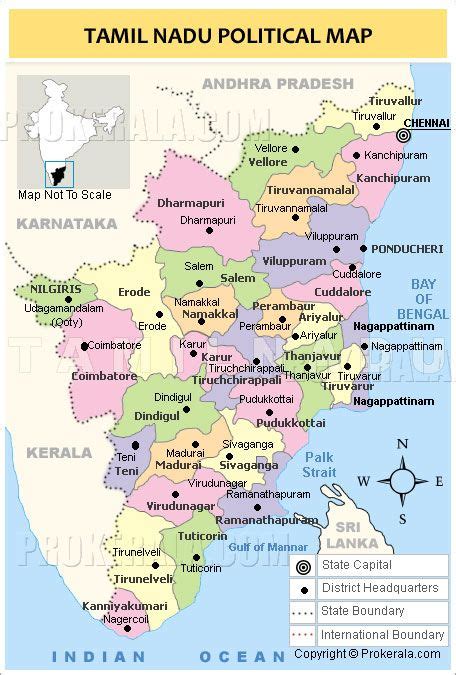 Tamil nadu road atlas and distance guide. Jungle Maps: Map Of Kerala And Tamil Nadu