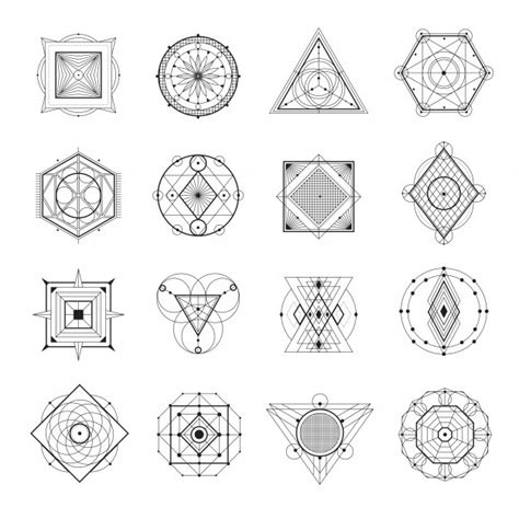 Sacred Geometry Set Free Vector