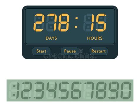 Timer Clocks Vector Watch Stopwatch Countdown Symbol Hour Illustration