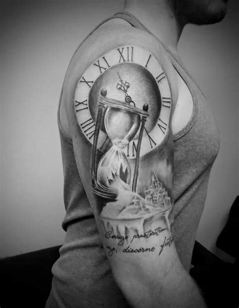 30 Broken Hourglass Tattoo Designs For Men Time Ink Ideas Watch