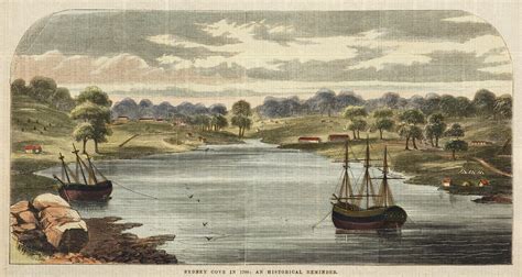 Sydney Cove In 1788 An Historical Reminder Antique Print Map Room