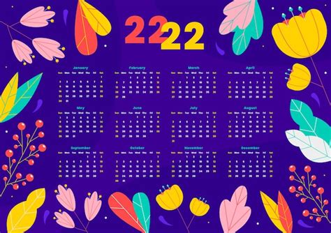 Colorful Calendar 2022 Images Free Download On Freepik