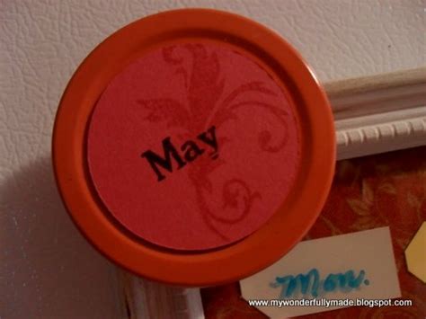 Wonderfully Made Paint Chip Calendar And Memo Board