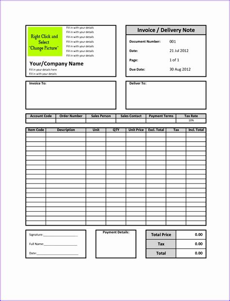 9 Microsoft Excel Invoice Template Free Download Excel Templates