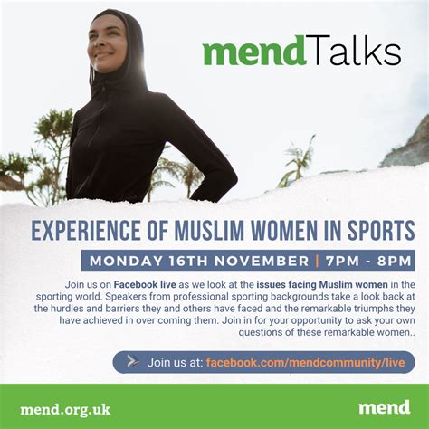 Mend Talks Scotland Experience Of Muslim Women In Sports Muslim