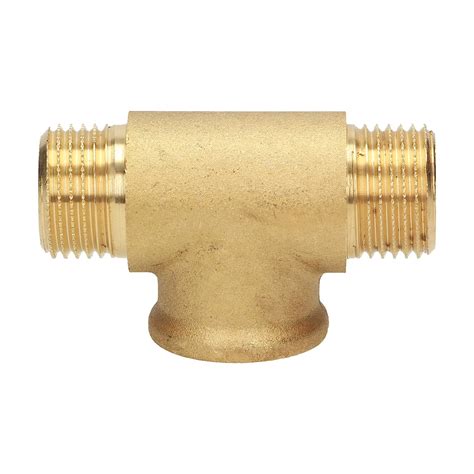 Brass T Piece Mfm Male Thread Female Thread Connecting Piece In Industrial Quality