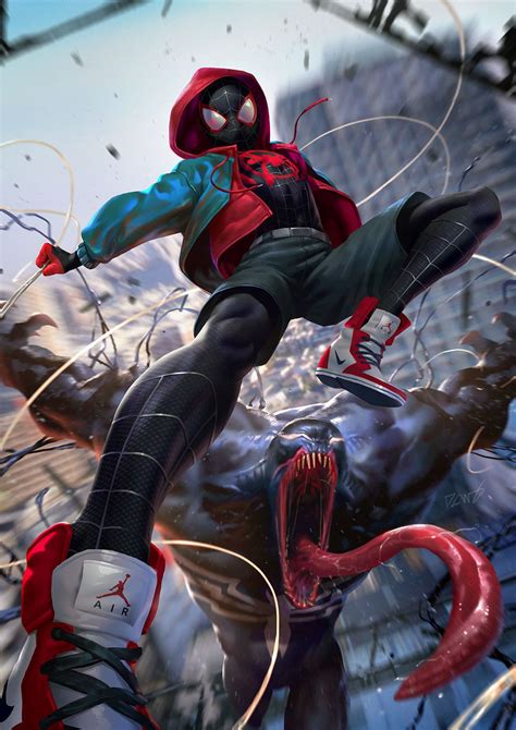 Spiderman Vs Venom Derrick Chew On Artstation At