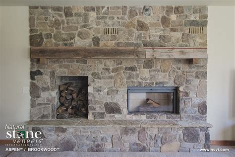 aspen™ brookwood™ fireplace natural stone veneers inc natural stone veneer stone veneer