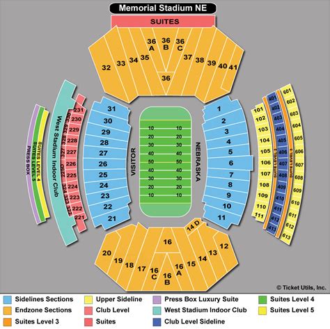 Memorial Stadium Seating Chart That Is Relevant To You