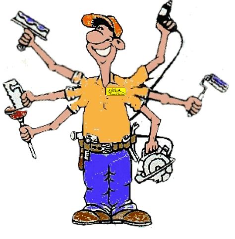 Cartoon Maintenance Man Clipart