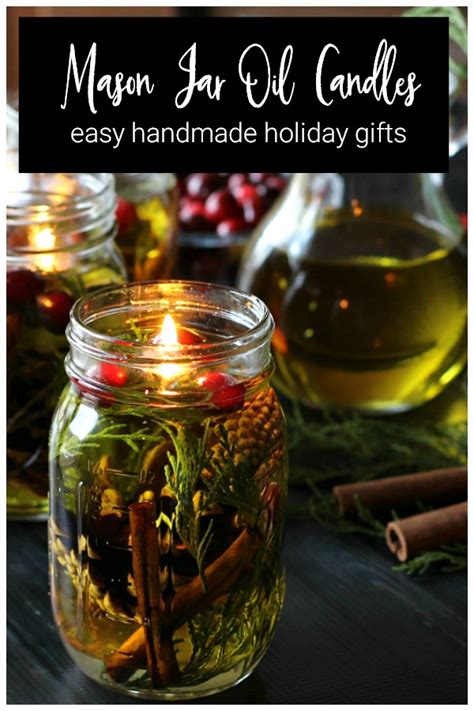 Make A Mason Jar Oil Candle Lamp Ts For The Holidays
