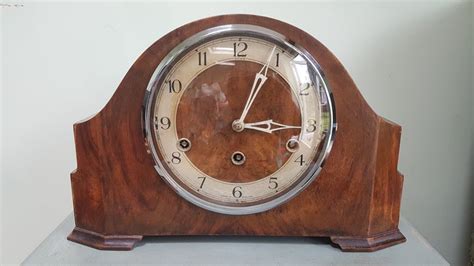 Stunning Art Deco Westminster Chimes Mantel Clock Vintage Etsy