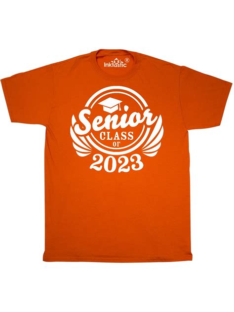 Inktastic Senior Class Of 2023 In White With Graduation Cap T Shirt