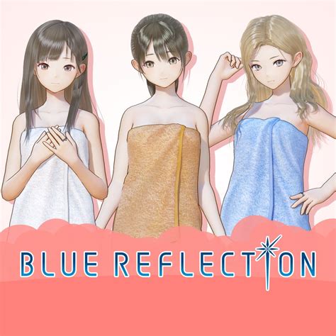 Blue Reflection Bath Towels Set E Rin Kaori Rika English Ver