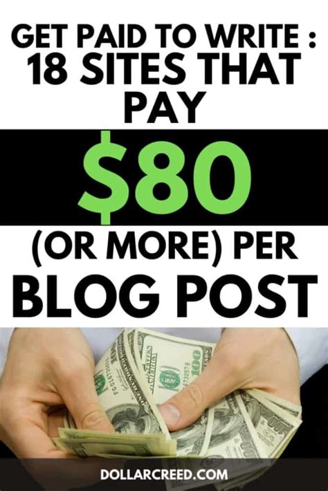 Get Paid To Write 18 Sites That Pay 80 Or More Per Blog Post