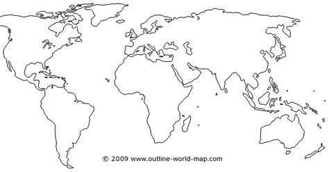 Blank Map Of The World Printable World Map Blank