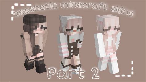` ꏂ🍁aesthetic Minecraft Skins Part 2 W Links 🧸 Youtube