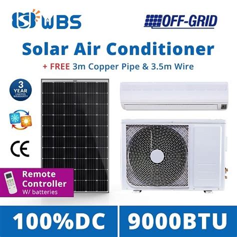 Dc Solar Powered Air Conditioning Unit 9000btu Off Grid Cooling Heat