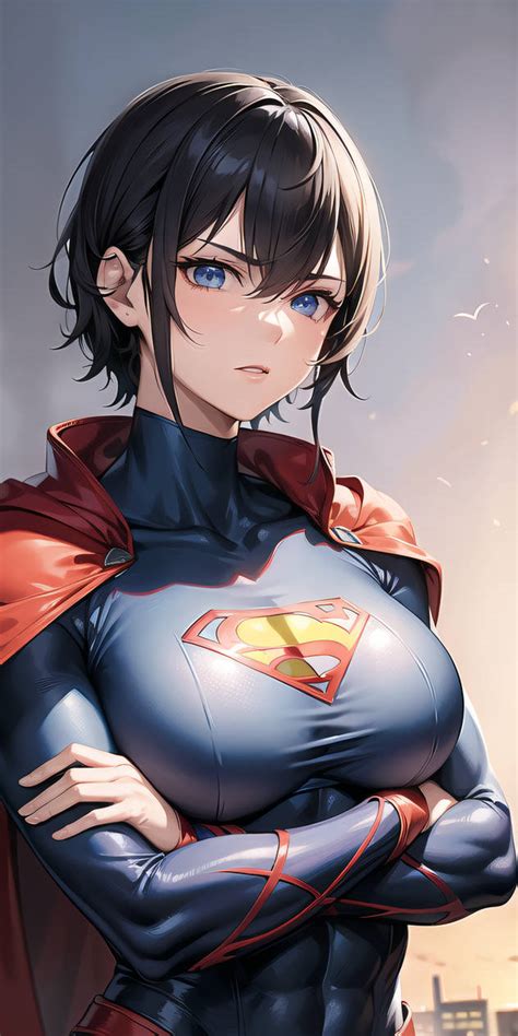 Supergirl Anime Style By Aiartmagic On Deviantart