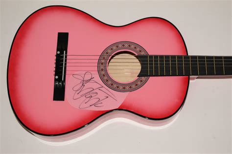 Jojo Siwa Signed Autograph Pink Acoustic Guitar Dance Moms Boomerang
