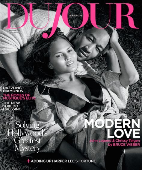 Chrissy Teigen John Legend Get Romantic For Dujour Cover Story Fashion Gone Rogue