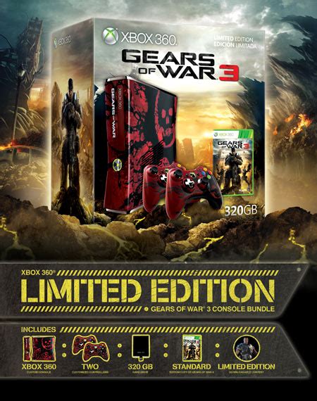 Xbox 360 Gears Of War 3 Limited Edition Console Bundle