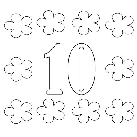 Number 10 Coloring Pages Printable Coloring Pages To Print Coloring