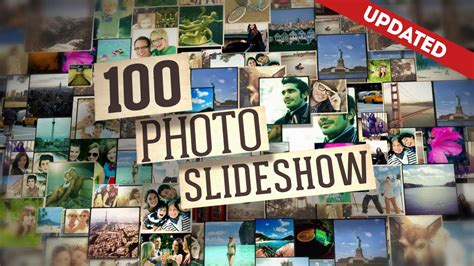 100 photo slide show after effects template youtube