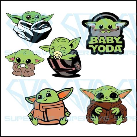 Baby Yoda Bundle Star Wars Svg Baby Yoda Svg Baby Yoda Bundle Baby
