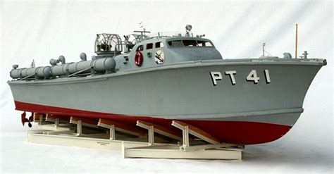 Model Of Pt 41 Flagship Of Motor Torpedo Boat Squadron Three Based In